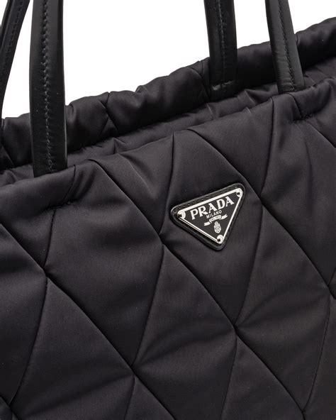 prada tessuto quilted nylon tote